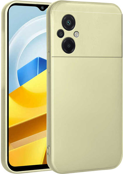 Xiaomi Poco M5 Kılıf Mnc Premier Silikon Kapak-Gold