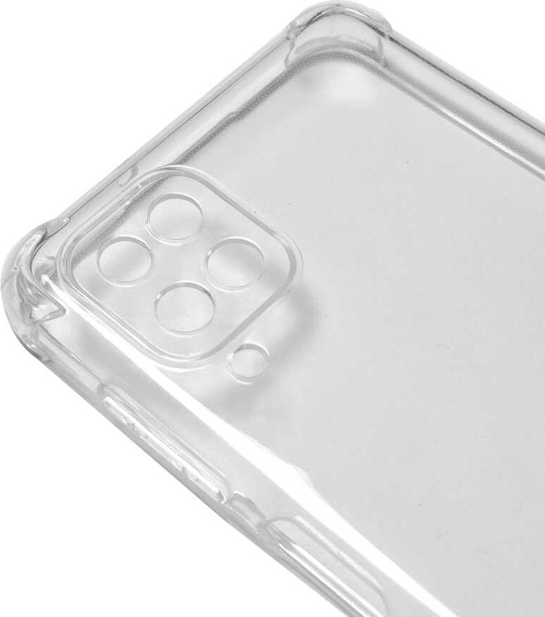 Galaxy A12 Kılıf Mnc Kamera Korumalı Nitro Anti Shock Silikon-Renksiz