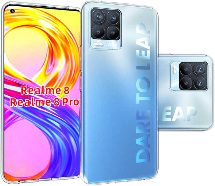 Realme 8 Pro Kılıf Mnc Süper Silikon Kapak-Renksiz