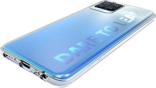 Realme 8 Pro Kılıf Mnc Süper Silikon Kapak-Renksiz