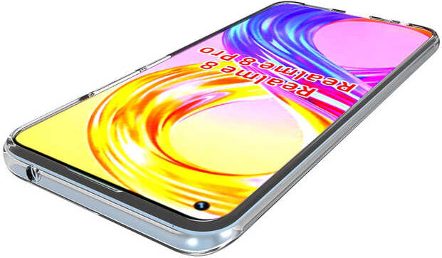 Realme 8 Pro Kılıf Mnc Süper Silikon Kapak-Renksiz