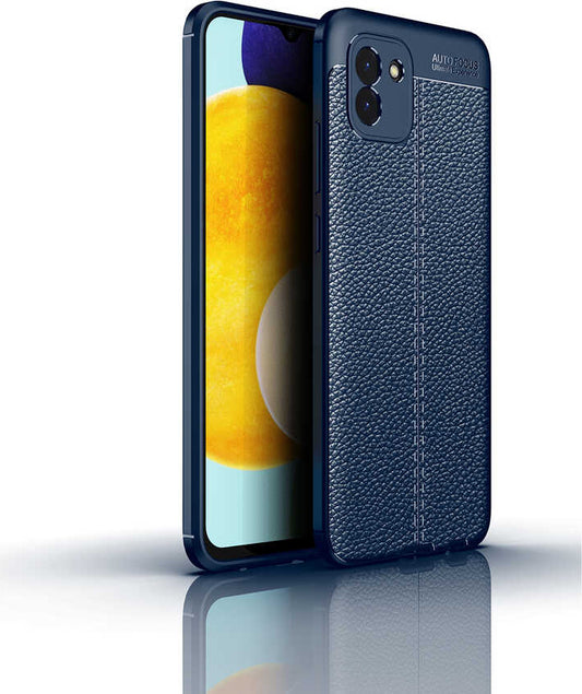 Galaxy A03 Kılıf Mnc Niss Silikon Kapak-Lacivert