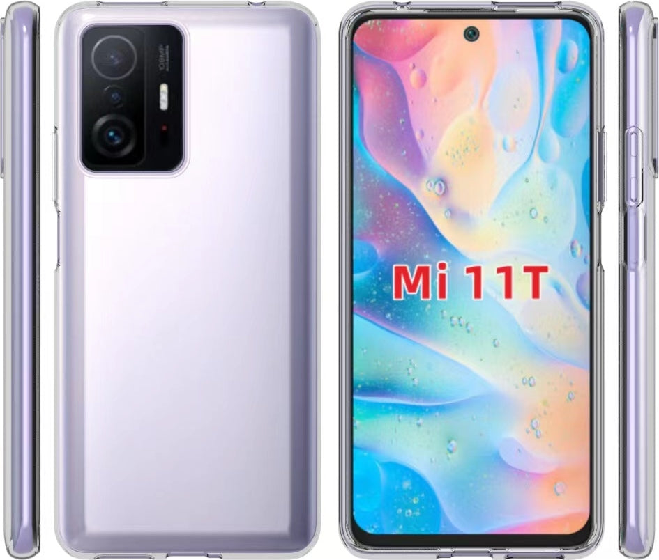 Xiaomi Mi 11T 5g Kılıf Mnc Süper Silikon Kapak-Renksiz