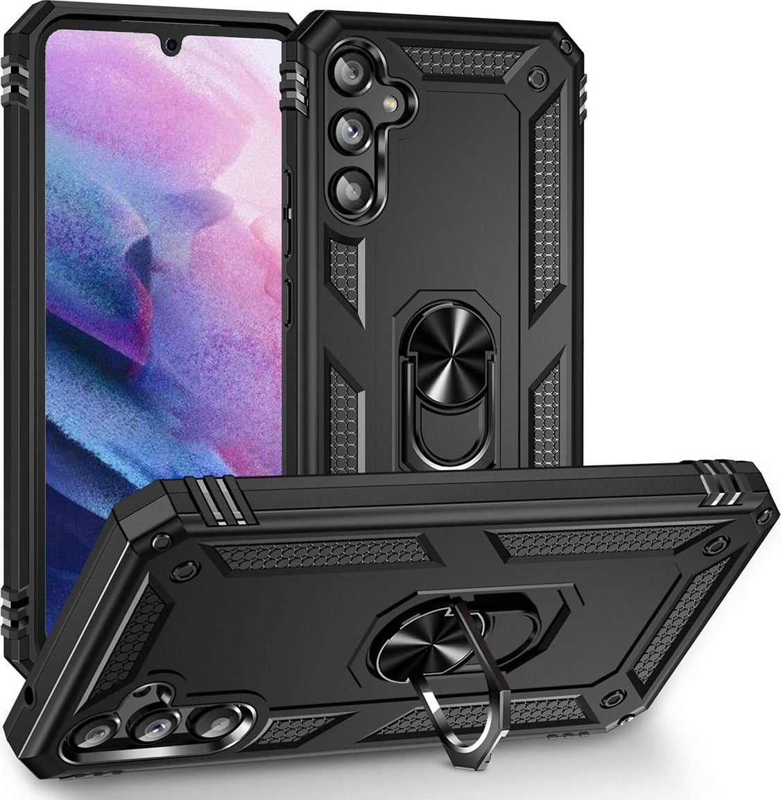 Galaxy A54 Kılıf Mnc Vega Kapak-Siyah