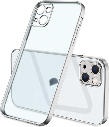 iPhone 13 Kılıf Mnc Mat Gbox Kapak-Gümüş