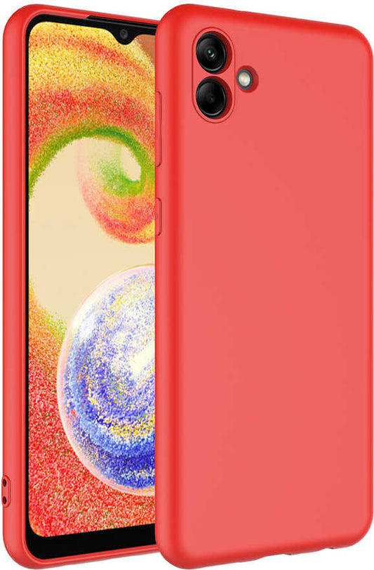 Galaxy A04 Kılıf Mnc Mara Laaakan Kapak-Kırmızı