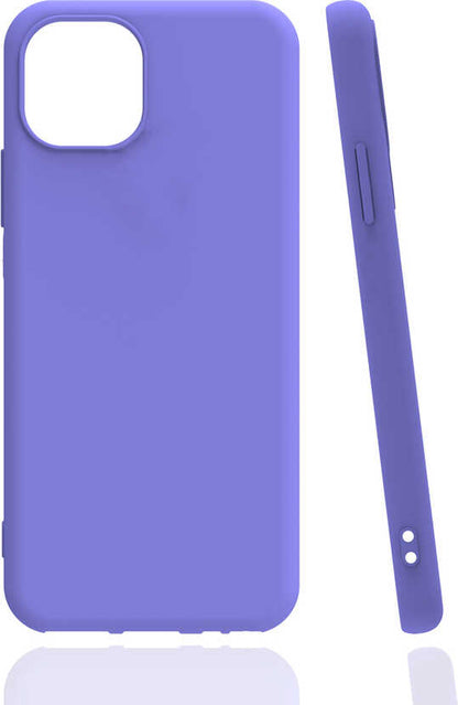 iPhone 13 Kılıf Mnc Biye Silikon-Lila