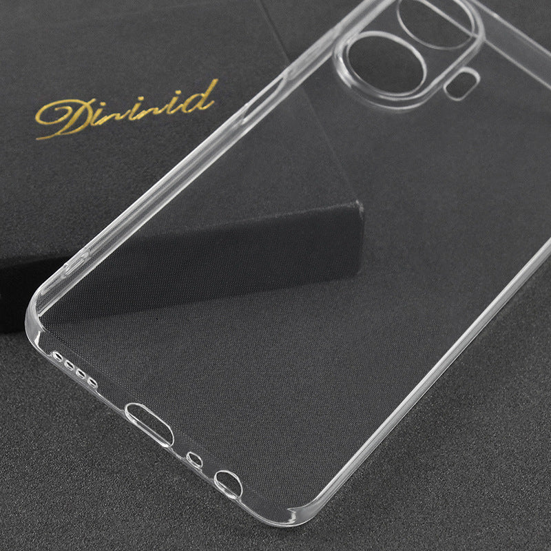 Realme C55 Kılıf Mnc Süper Silikon Kapak-Renksiz