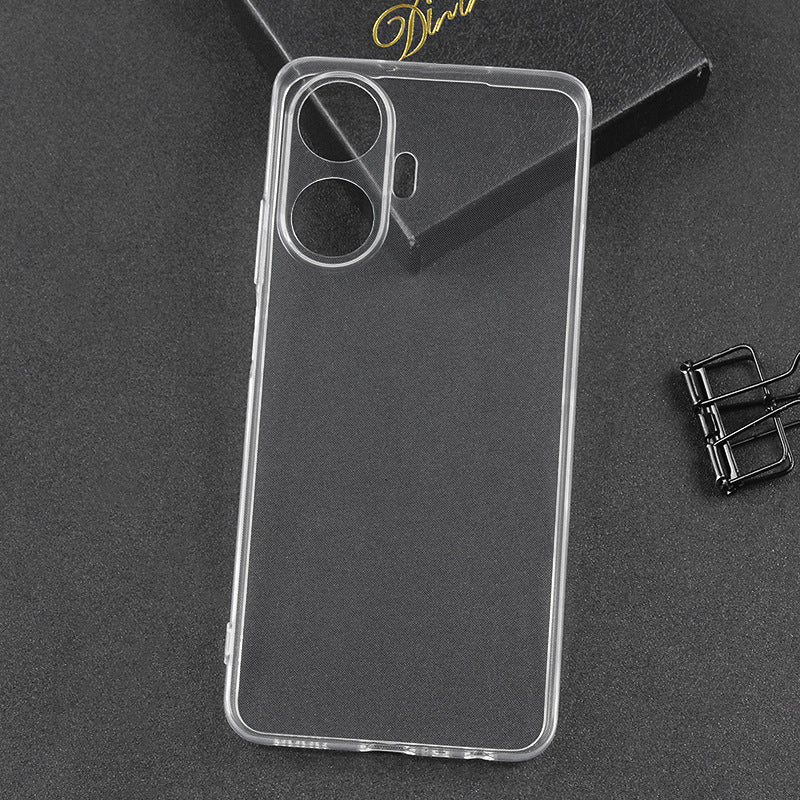 Realme C55 Kılıf Mnc Süper Silikon Kapak-Renksiz