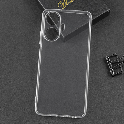 Realme C55 Kılıf Mnc Süper Silikon Kapak-Renksiz