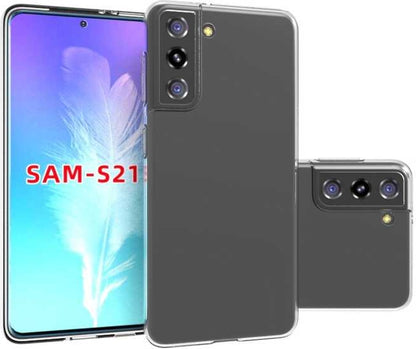 Galaxy S21 Kılıf Mnc Süper Silikon Kapak-Renksiz
