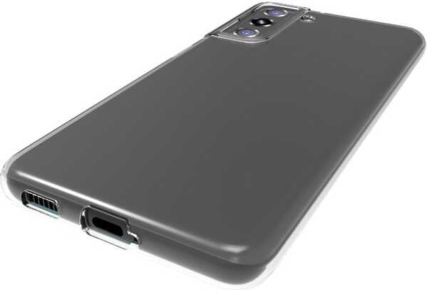 Galaxy S21 Kılıf Mnc Süper Silikon Kapak-Renksiz