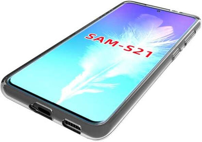 Galaxy S21 Kılıf Mnc Süper Silikon Kapak-Renksiz