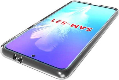 Galaxy S21 Kılıf Mnc Süper Silikon Kapak-Renksiz