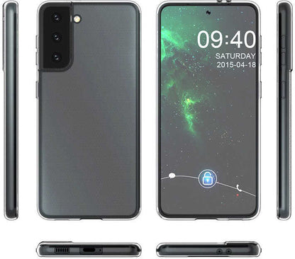 Galaxy S21 Kılıf Mnc Süper Silikon Kapak-Renksiz