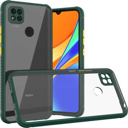 Xiaomi Redmi 9c Kılıf mnc Kaff Kapak-Koyu Yeşil