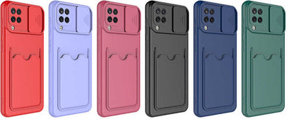 Galaxy M32 Kılıf mnc Kartix Kapak-Koyu Mor