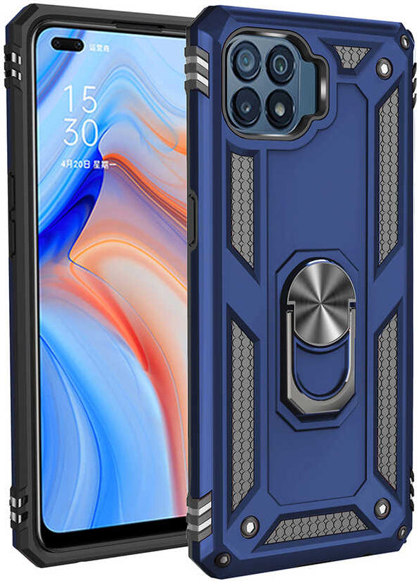 Oppo Reno 4 Lite Kılıf Mnc Vega Kapak-Mavi