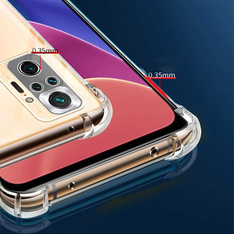 Xiaomi Redmi Note 10 Pro Kılıf Mnc Kamera Korumalı Nitro Anti Shock Silikon-Renksiz