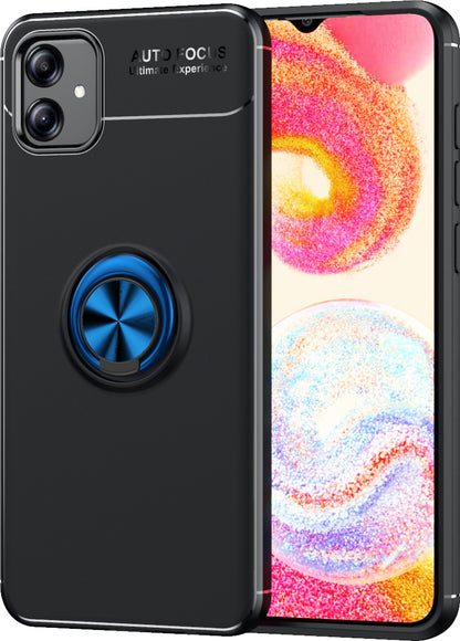 Galaxy A04E Kılıf Mnc Ravel Silikon Kapak-Siyah-Mavi