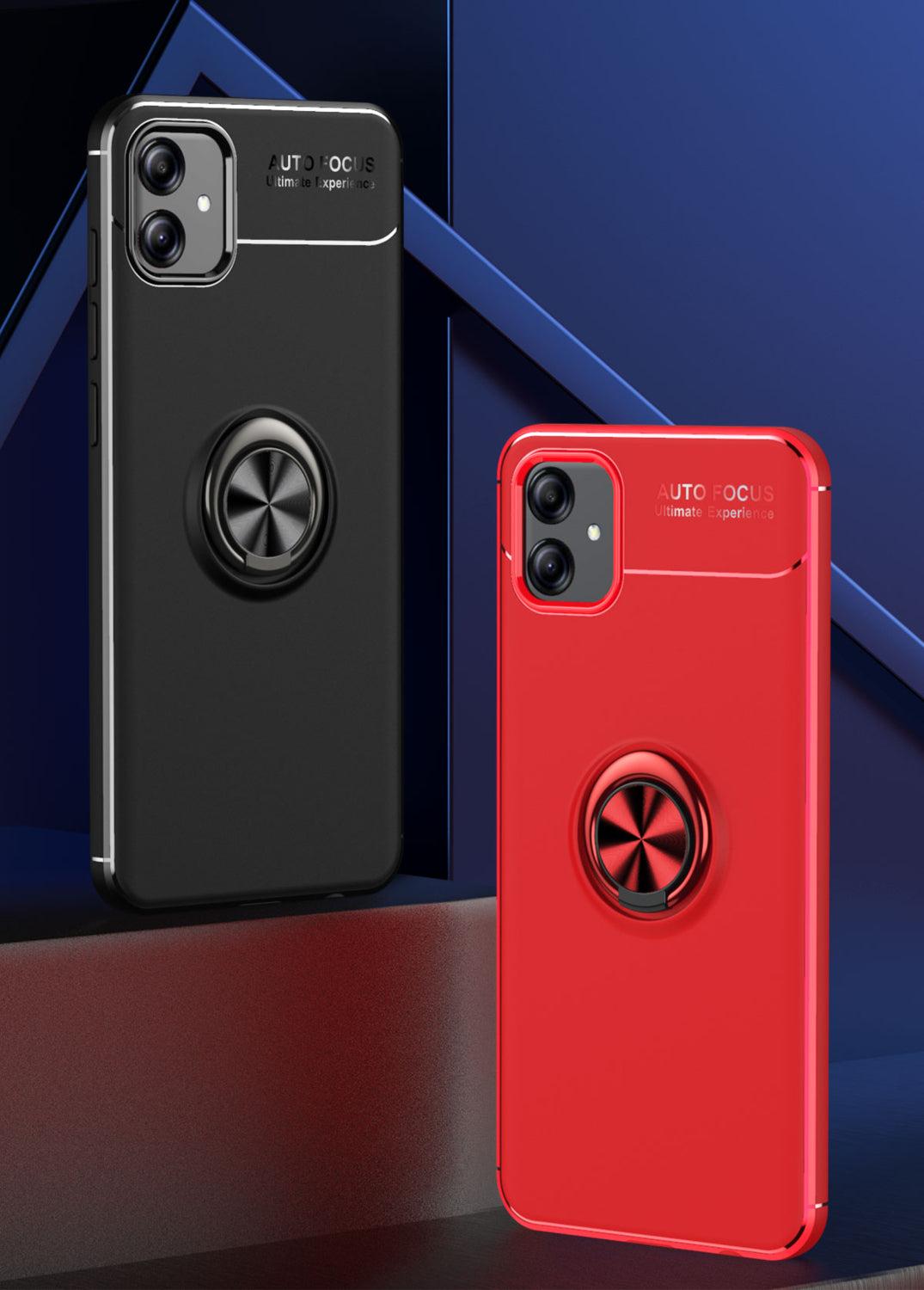 Galaxy A04E Kılıf Mnc Ravel Silikon Kapak-Siyah-Mavi