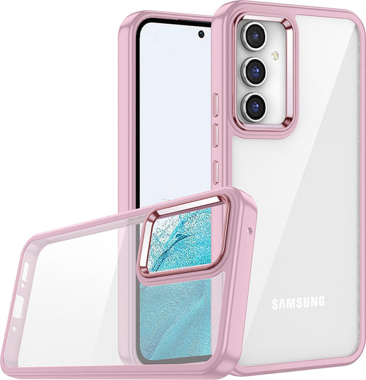 Galaxy A04S Kılıf Mnc Flora Kapak-Rose Gold