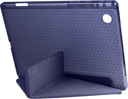 Galaxy Tab A8 10.5 SM-X200 (2021) Kılıf  Uyumlu Mnc Tri Folding Kalem Bölmeli Standlı Kılıf-Mor