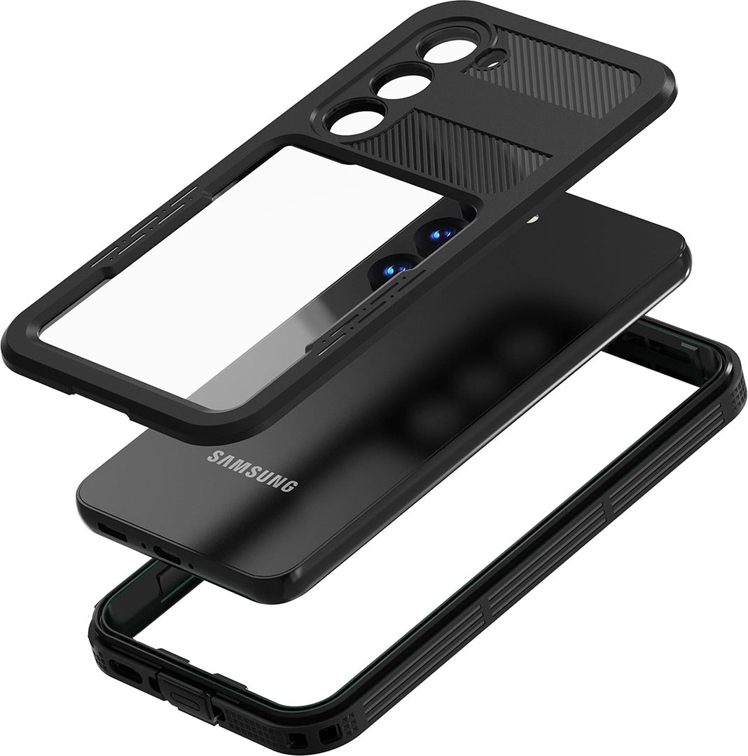 Galaxy S23 Plus Kılıf 1-1 Su Geçirmez Kılıf-Siyah