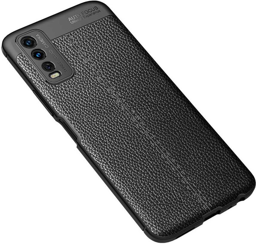 Vivo Y20S Kılıf Mnc Niss Silikon Kapak-Siyah