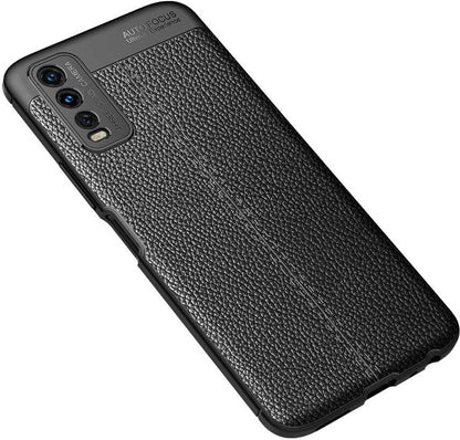 Vivo Y20S Kılıf Mnc Niss Silikon Kapak-Siyah