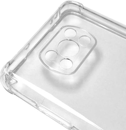 Xiaomi Poco X3 Kılıf Mnc Kamera Korumalı Nitro Anti Shock Silikon-Renksiz
