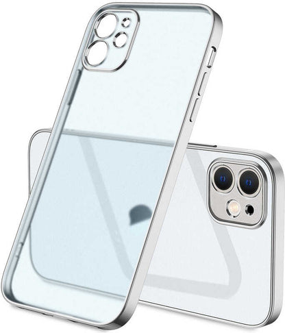 iPhone 12 Kılıf Mnc Mat Gbox Kapak-Gümüş