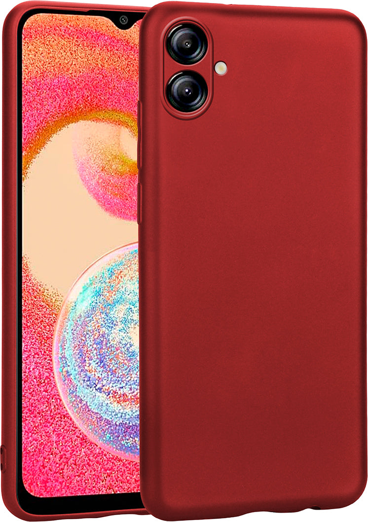 Galaxy A04E Kılıf Mnc Premier Silikon Kapak-Kırmızı