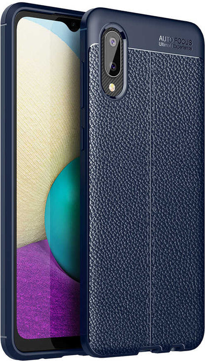 Galaxy A02 Kılıf Mnc Niss Silikon Kapak-Lacivert
