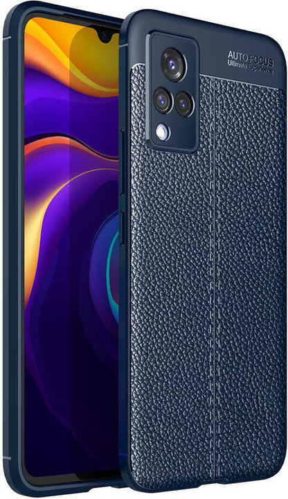 Vivo V21 Kılıf Mnc Niss Silikon Kapak-Lacivert