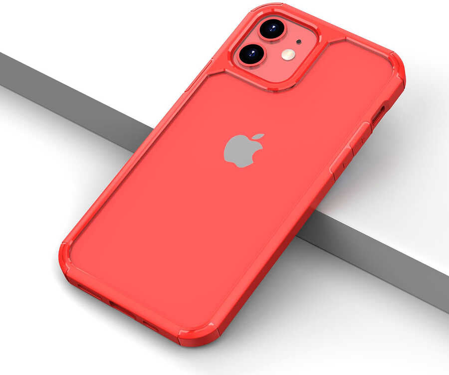 iPhone 12 Mini Kılıf Mnc Roll Kapak-Kırmızı