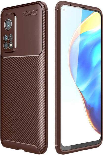 Xiaomi Mi 10T 5g Kılıf Mnc Negro Silikon Kapak-Kahverengi