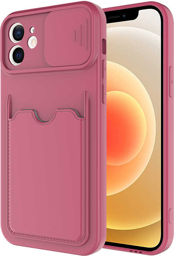 iPhone 12 Kılıf mnc Kartix Kapak-Koyu Mor