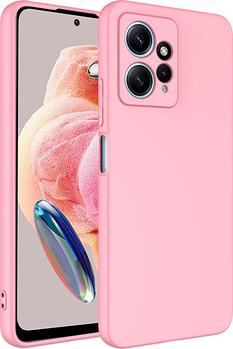 Xiaomi Redmi Note 12 4g Kılıf Mnc Mara Laaakan Kapak-Pembe