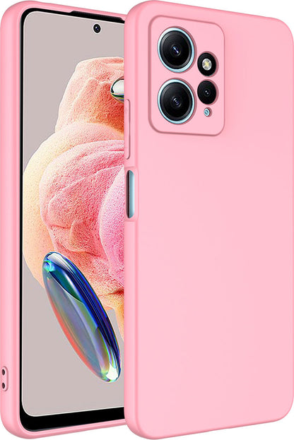 Xiaomi Redmi Note 12 4g Kılıf Mnc Mara Laaakan Kapak-Pembe