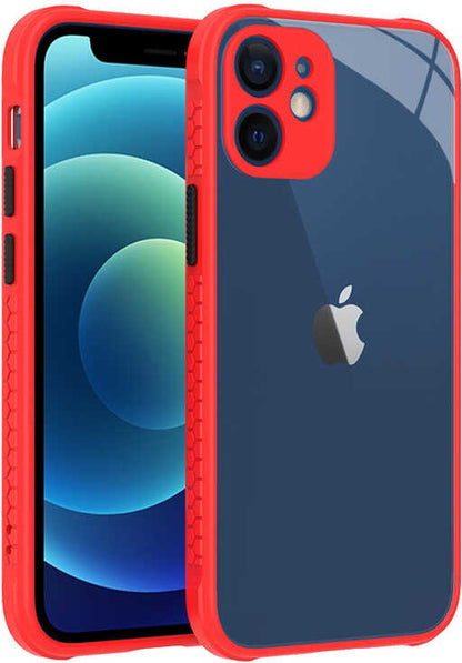 iPhone 12 Mini Kılıf mnc Kaff Kapak-Kırmızı