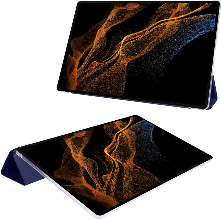 Galaxy Tab S8 Ultra SM-X900  Uyumlu Mnc Smart Cover Standlı 1-1 Kılıf-Pembe
