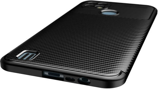 Realme C21 Kılıf Mnc Negro Silikon Kapak-Kahverengi