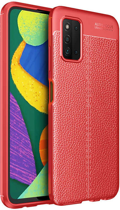 Galaxy A03S Kılıf Mnc Niss Silikon Kapak-Kırmızı