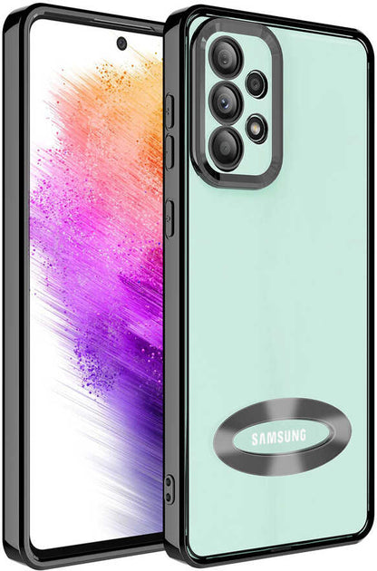 Galaxy A32 4g Kılıf Kamera Korumalı Logo Gösteren Mnc Omega Kapak-Siyah