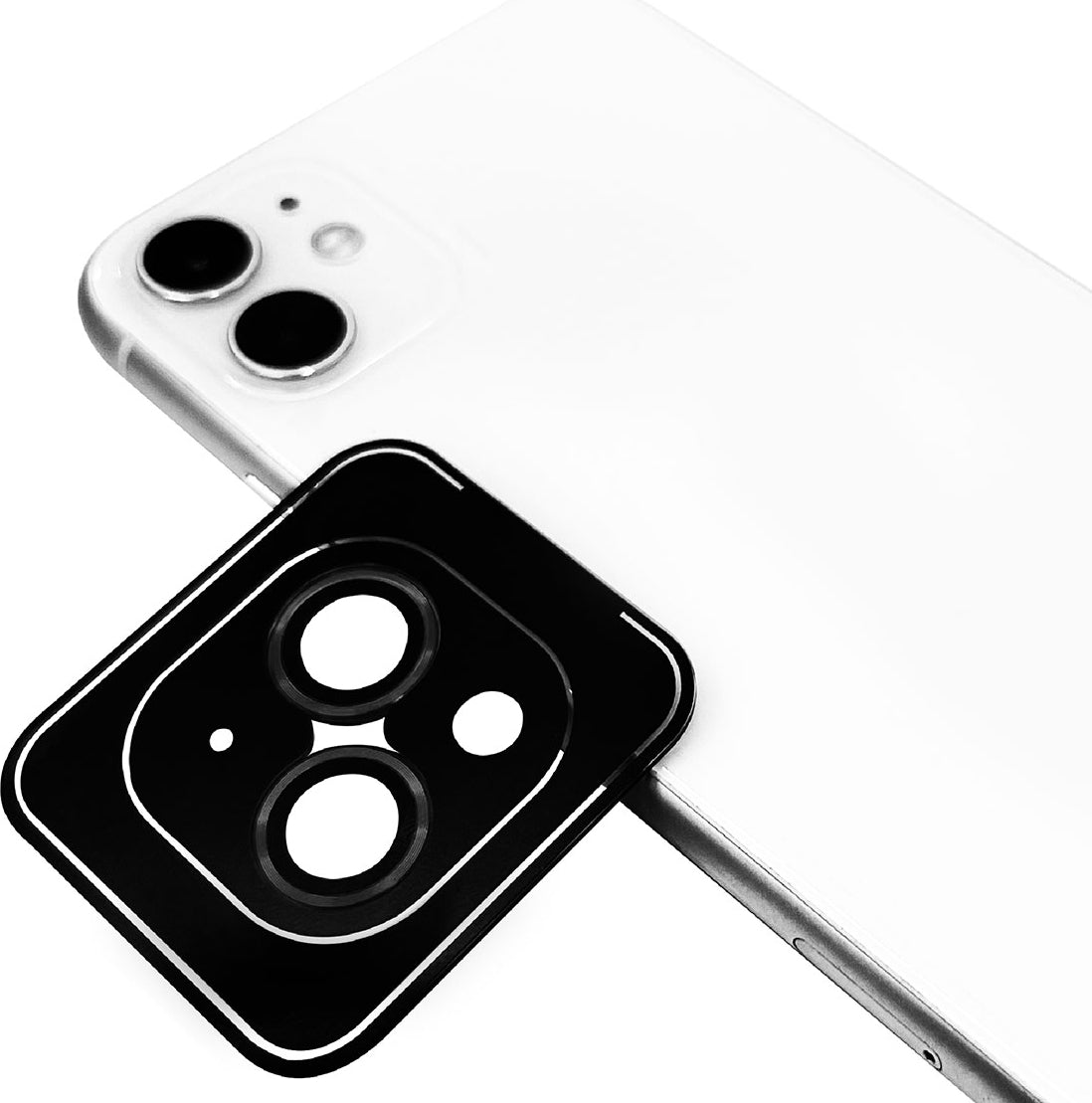 iPhone 15 Uyumlu Mnc Cl-11 Safir Parmak Izi Bırakmayan Anti-Reflective Kamera Lens Koruyucu-Si