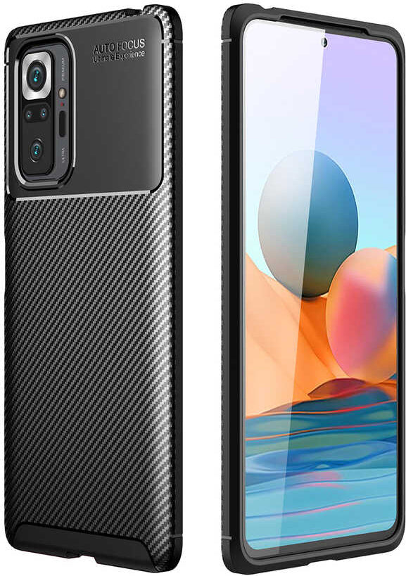 Xiaomi Redmi Note 10 Pro Kılıf Mnc Negro Silikon Kapak-Siyah