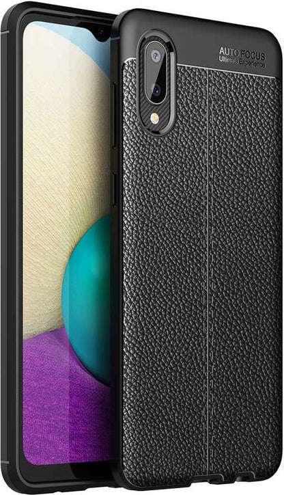 Galaxy A02 Kılıf Mnc Niss Silikon Kapak-Siyah