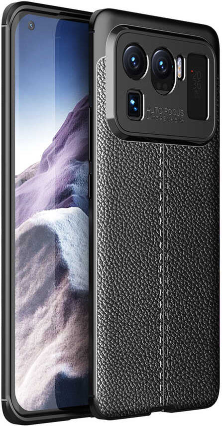 Xiaomi Mi 11 Ultra Kılıf Mnc Niss Silikon Kapak-Siyah