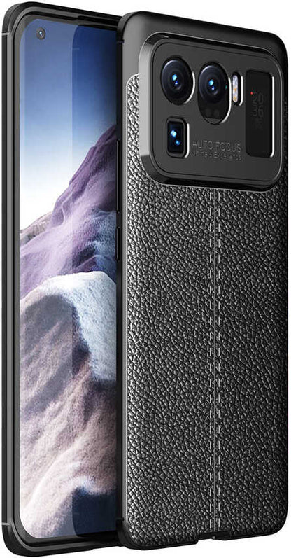 Xiaomi Mi 11 Ultra Kılıf Mnc Niss Silikon Kapak-Siyah